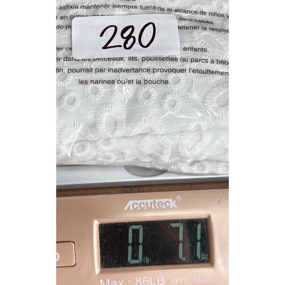 CeCe Womens Sheer Sleeve Embroidered Top With Bow Detail L - Picture 6 of 6